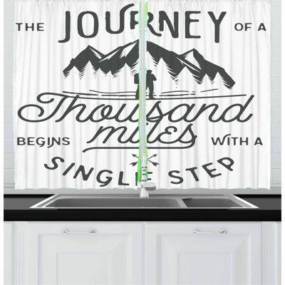 Pointed Kitchen Curtain