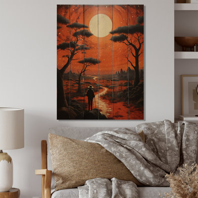 Corail noir, art du Mexique II, impression sur bois