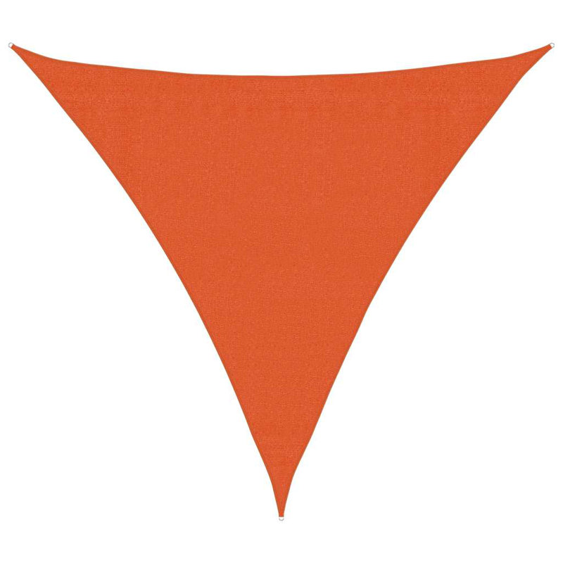 3.6m x 3.6m Triangle Shade Sail, Orange