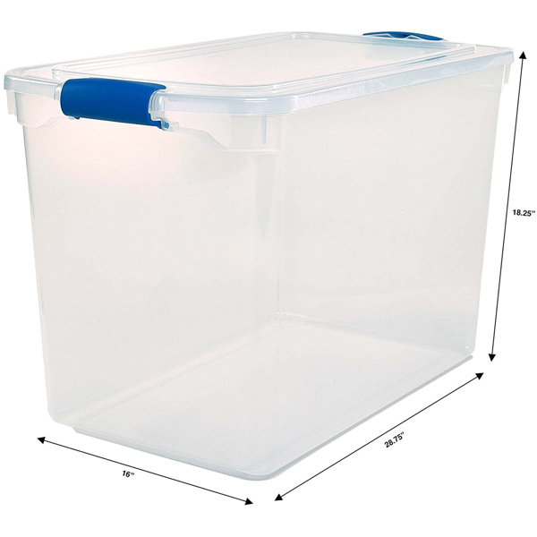 Homz 15.5 Quart Heavy Duty Clear Plastic Stackable Storage Containers &  Reviews
