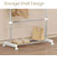 Adjustable Rolling Clothing Rack