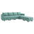 Tremee U Shaped Modular Sectional Upholstered Sofa Couch-122847026