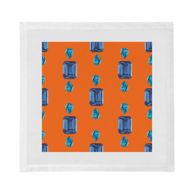 Gem Sapphires Cotton Sateen Dinner Napkins