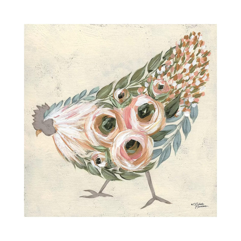 Astrid The Hen by Michele Norman - Print on Canvas, Wrapped Canvas, 30.48 cm H x 30.48 cm W