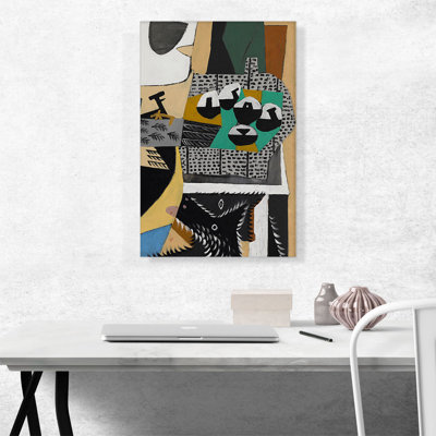 «Dog and Cock 1921» par Pablo Picasso, reproduction d'art sur toile tendue