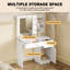 Miladeen Dressing Table with Mirror
