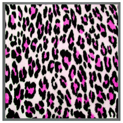 Mendocino Pink Fluffy Leopard - Single Picture Frame Print