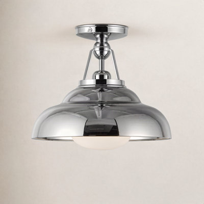 Palmetto Single Light Semi Flush Mount