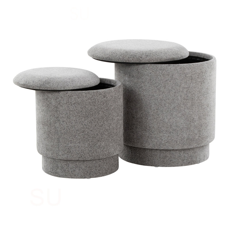 Ensemble de repose-pieds Marla, Gris