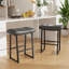 Upholstered Counter Stool with Metal Frame-1497666048-1497666049