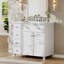 Meuble-lavabo simple 36 po avec lavabo en céramique