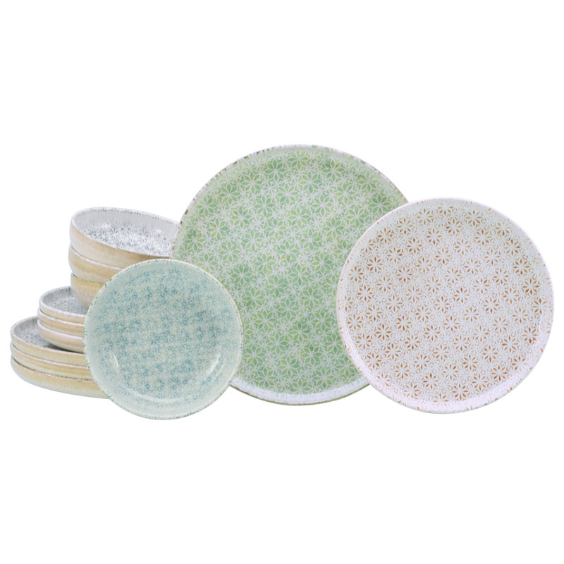 Uno Stoneware Dinnerware Set 12 Piece - Service for 4