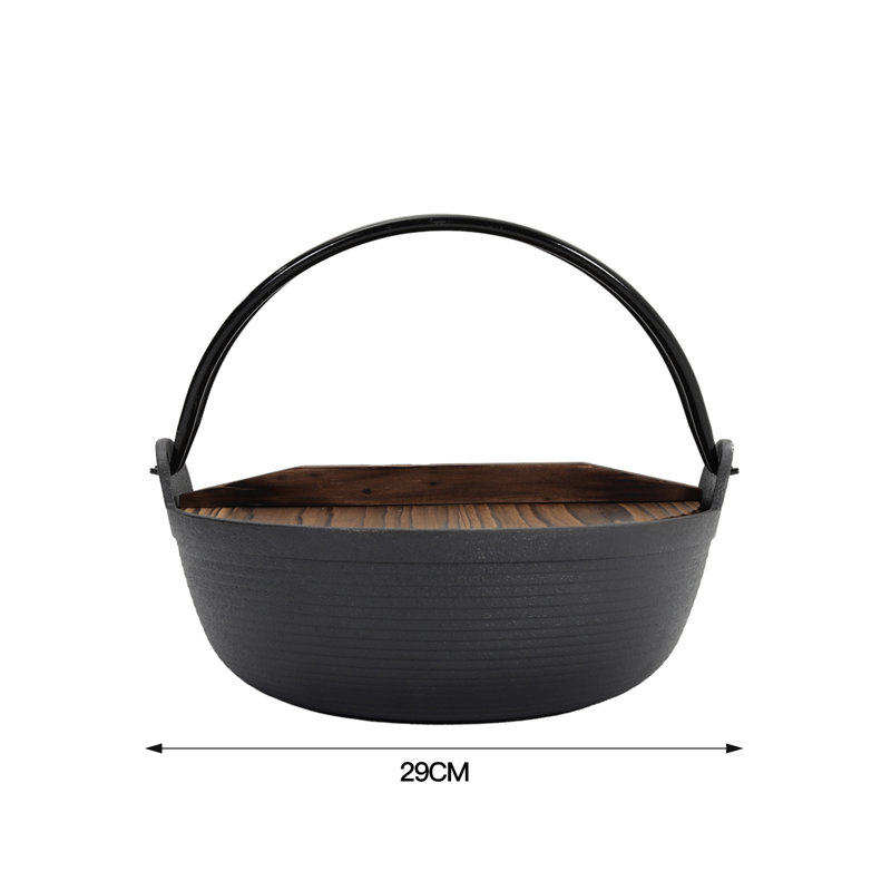 Alpen Home Cast Iron Stock Pot, 29cm