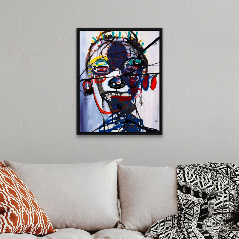 Reproduction d'art sur toile, H 32 po x l 26 po x P 1,75 po, Cadre flottant noir