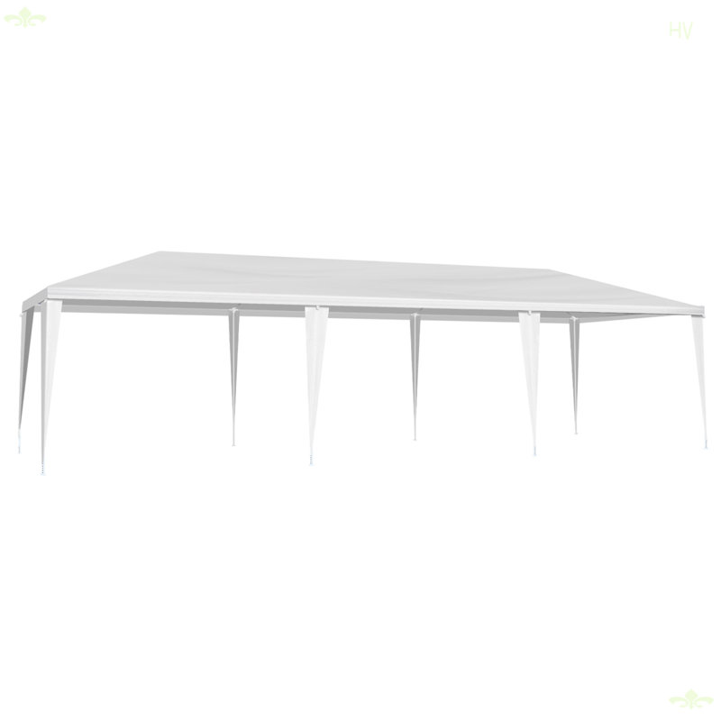 Tente de mariage 10 * 30FT avec 8 parois latérales amovibles, utilisation extérieure pour la fête, le mariage, le marché