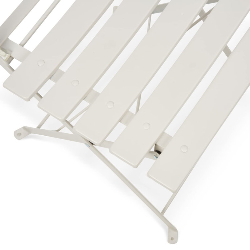 Flowersii 2 - Person Patio Dining Set Round Table, White