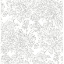 Gabriela Green Floral Paper Strippable Roll (Covers 56.4 sq. ft.)