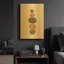 'Collage Stones 3' By Melissa Averinos Gold Metal Wall Art-259868177