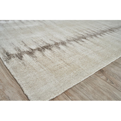 Chroma Striped Beige/Brown Area Rug