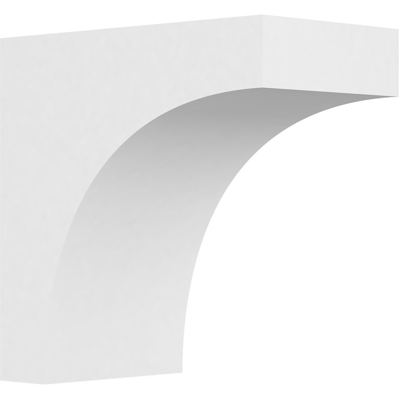 Corbeau standard en PVC de qualité architecturale Stockport de l 3 po x P 6 po x H 6 po, H 6 po x l 3 po x P 6 po