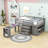 Englas Kids Full Loft Bed with Drawers-275118136