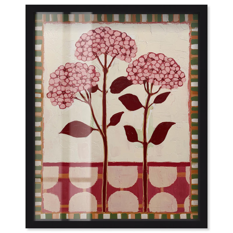 Décoration murale Rustic Bloom II Shadowbox par Art Remedy, cadre noir, 30 x 36, H 37 po x l 31 po, Cadre noir