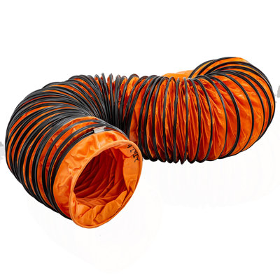 Ducting Hose, 25ft PVC Flexible HVAC Duct Hosing for 10 Inch Utility Blower Exhaust Fan