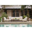 Aluminum Outdoor Coffee Table; Rectangular