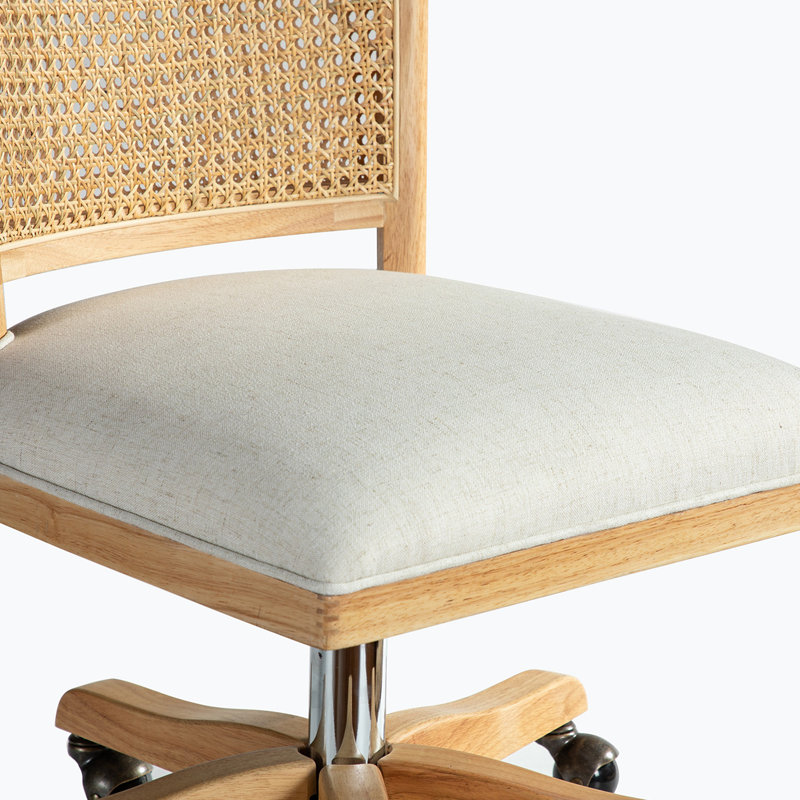 Chaise de travail en bois, Beige clair