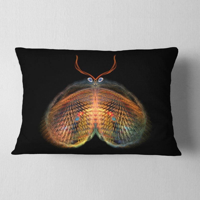  Coussin lombaire abstrait papillon abstrait fractal