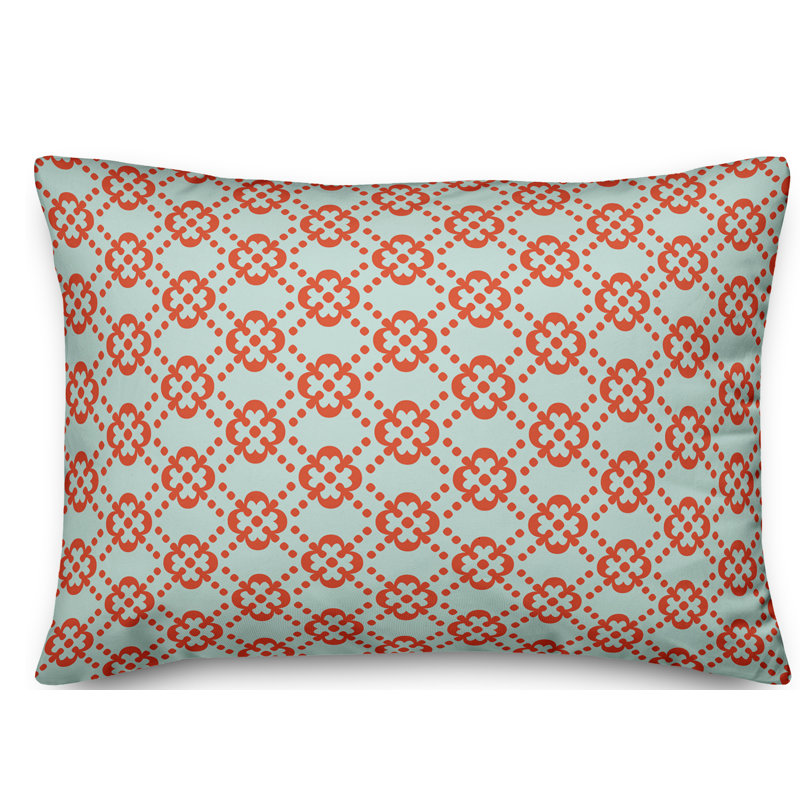 Coussin lombaire, Rouge / Bleu Ciel