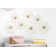 Metal Wire Foiled Floral Home Wall Decor with Scroll Accents