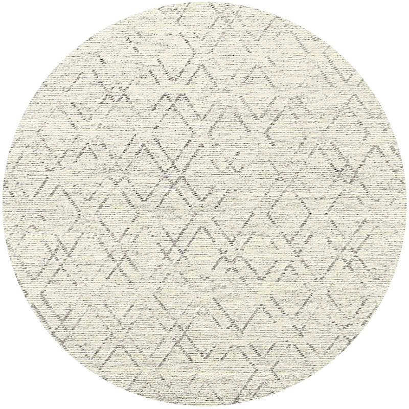 Moroccan Indoor Rug, Round 3'