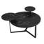 Table basse moderne avec deux tablettes