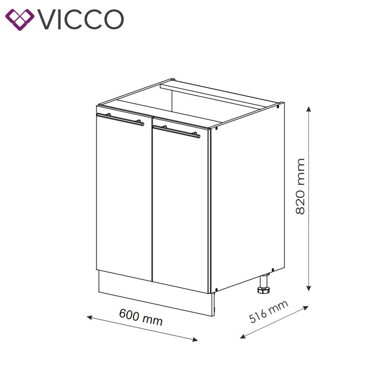 Balsamo Glossy Base Unit, Anthracite/White