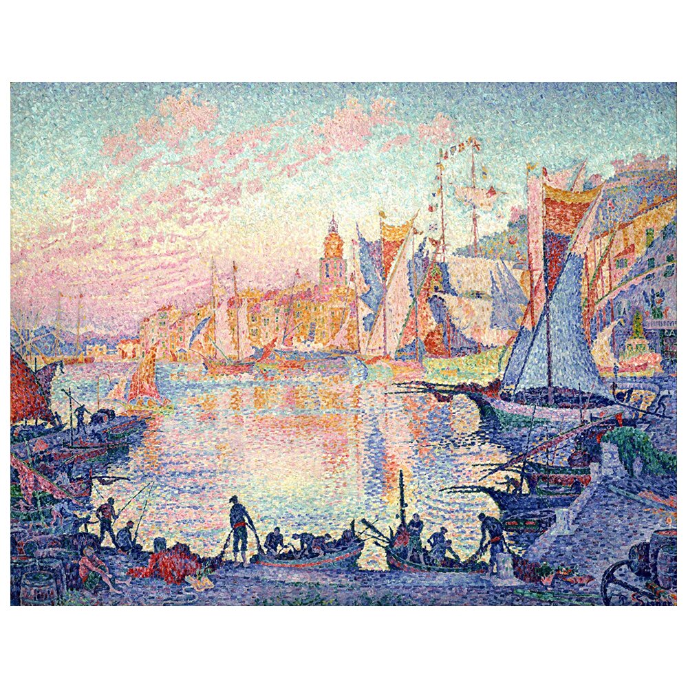 Leinwandbild Der Hafen von Saint Tropez von Paul Signac