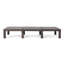 Chaise longue de patio durable sans coussin