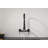 Matte Black 8 Inch Center Wall Mount Kitchen Faucet with Pull Down Sprayer-121293567