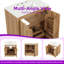 Meuble-lavabo autoportant de 30 po avec cadre en bois massif et armoire de rangement en panneau de fibres à densité moyenne