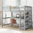Arris Solid Wood Loft Bed with Bookcase by Harriet Bee-140602796-140602794