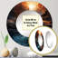 Miroir mural rond en aluminium Cahuilla