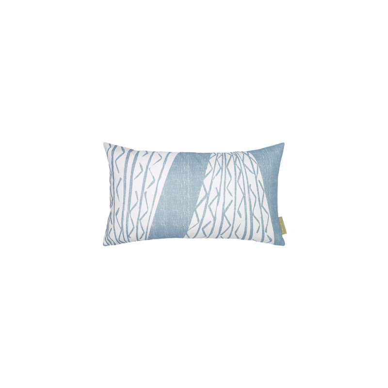Housse de coussin Niho Kila, Abstrait bleu