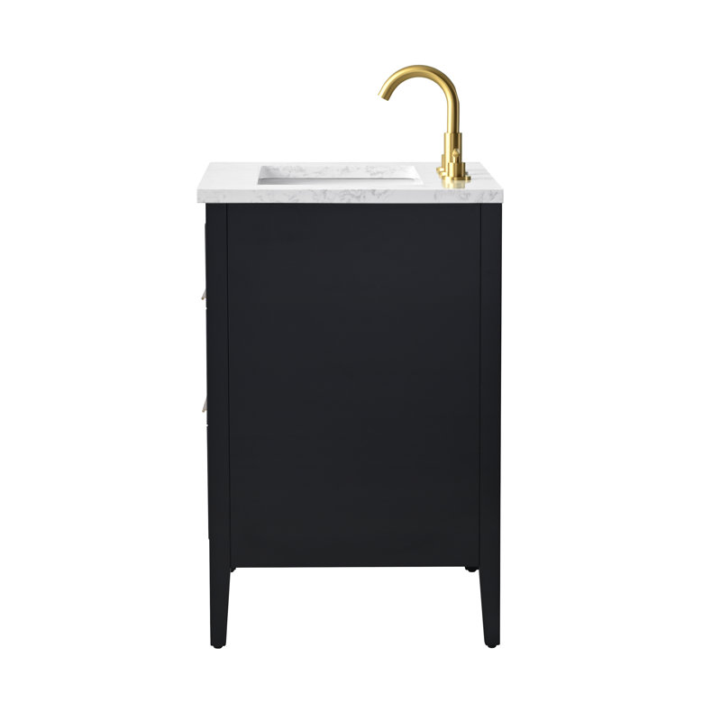Emma 24" W Single Vanity, Black