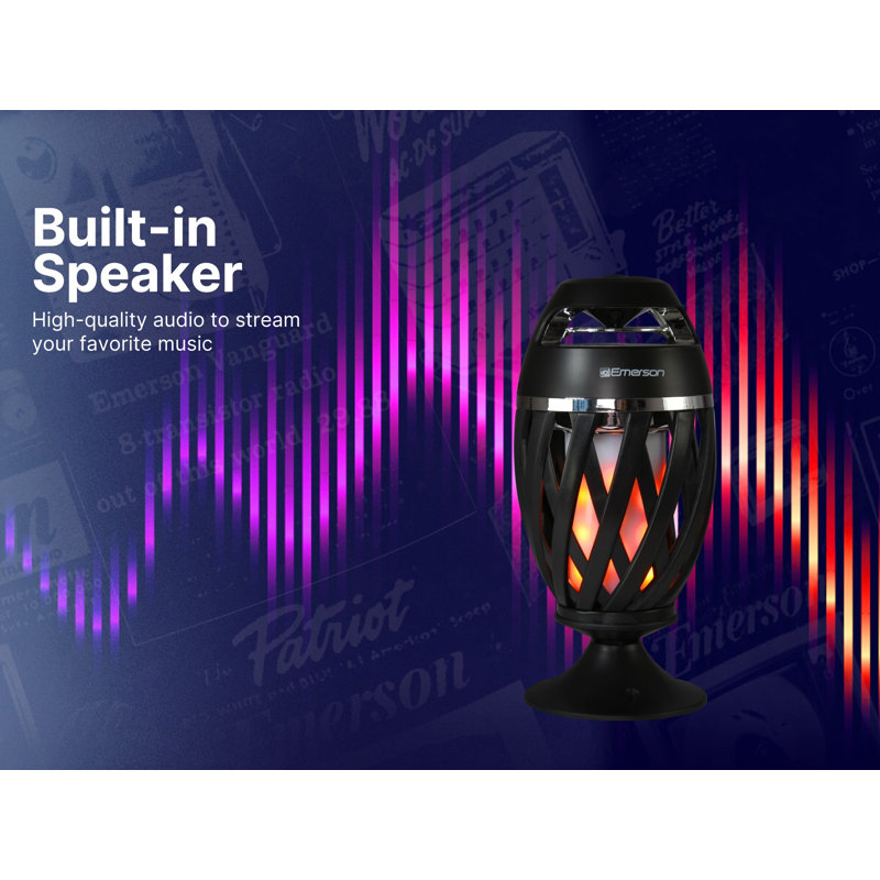Outdoor Flame Light with Bluetooth Speaker