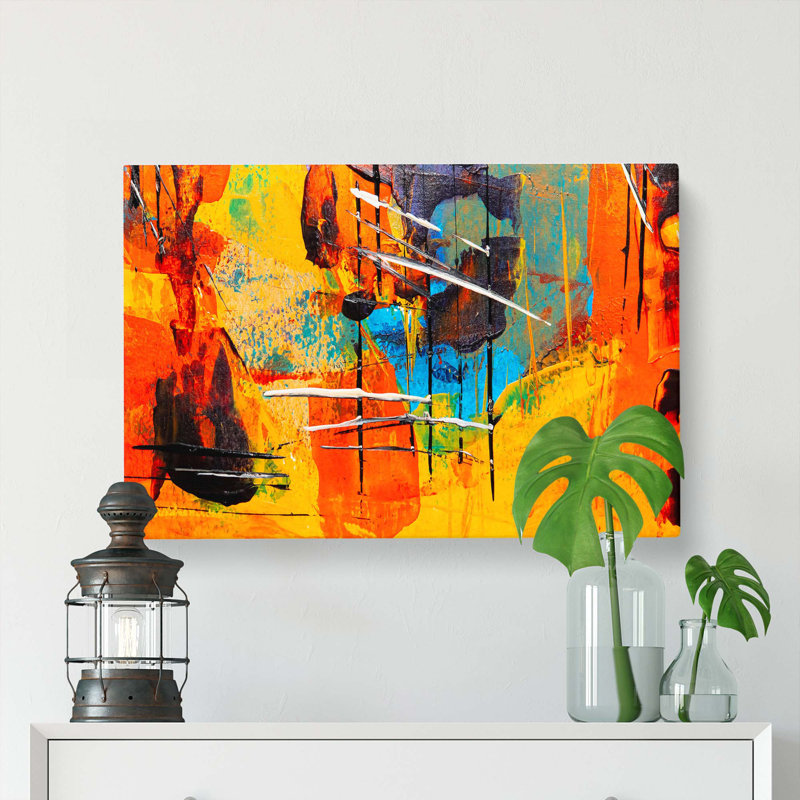 Abstract Vol.474 by S.Johnson - Wall Art, 60cm H x 91cm W x 3cm D, Unframed