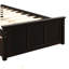 Lit plateforme avec lit gigogne simple, structure de taille simple