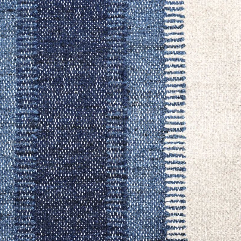 Levi Striped Area Rug in Blue, Rectangle 8' x 10'