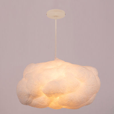 Luminaire suspendu en coton blanc, luminaire pour chambre d'enfant Creative