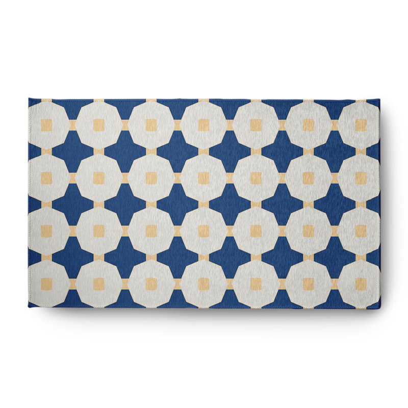 Tapis en chenille à boutons, Rectangle 3 pi x 5 pi