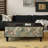 47.24" Black Solid Wood Rectangular Coffee Table